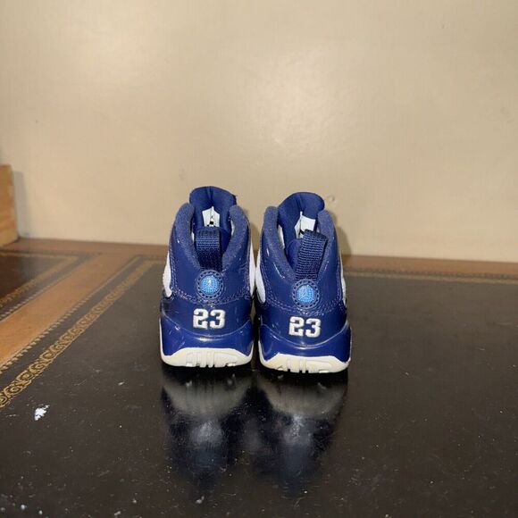 Nike Air Jordan 9 Retro Pearl Blue White 401812-145 Toddler Td Size 5C - Picture 4 of 5